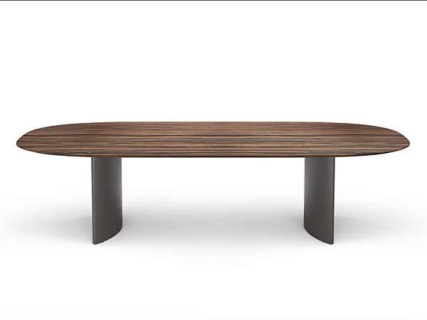 Table de réunion ovale en bois Siena I 4 Mariani usine i 4 Mariani de l'Italie. Foto №1