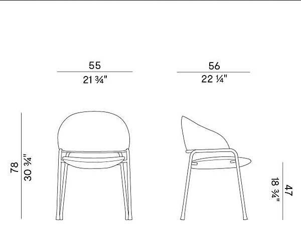Fauteuil en tissu avec accoudoirs Potocco Fast 946 P 946/P usine POTOCCO de l'Italie. Foto №7