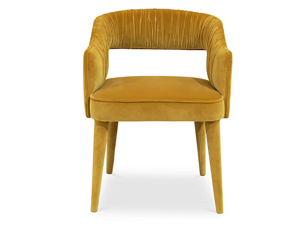 Fauteuil en velours rembourré avec accoudoirs BRABBU Stola usine BRABBU de l'Italie. Foto №4