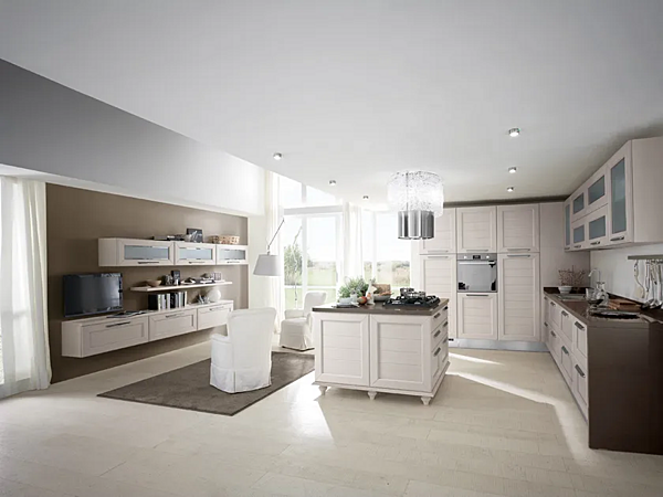 Cuisine avec îlot en bois Claudia LUBE CUCINE usine LUBE CUCINE de l'Italie. Foto №1