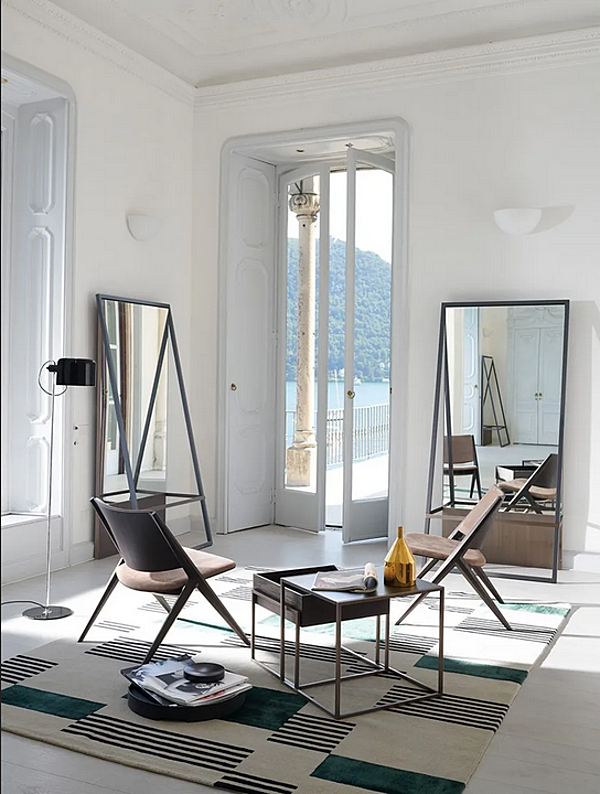 Fauteuil en bois rembourré en frêne Potocco TRACK 919 L 919/L usine POTOCCO de l'Italie. Foto №3