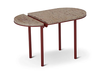 Table basse ovale en marbre Shivakashi Adrenalina Orit RT TVL105039