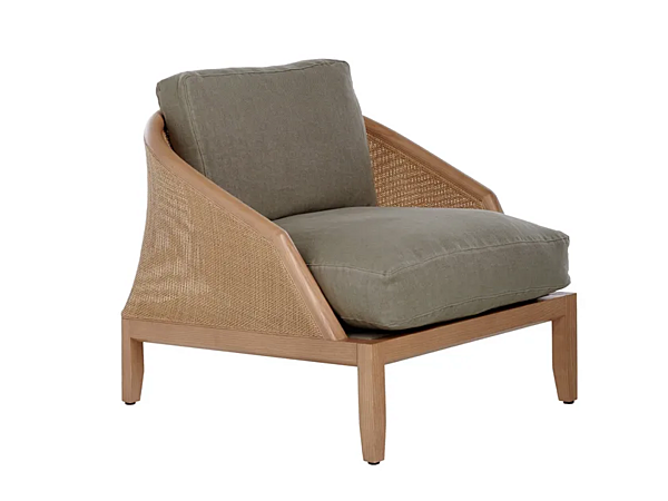 Fauteuil avec accoudoirs en tissu Grace Potocco 834 PB 834/PB usine POTOCCO de l'Italie. Foto №1