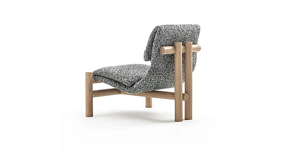 Fauteuil en tissu rembourré ADA Frigerio usine Frigerio de l'Italie. Foto №4