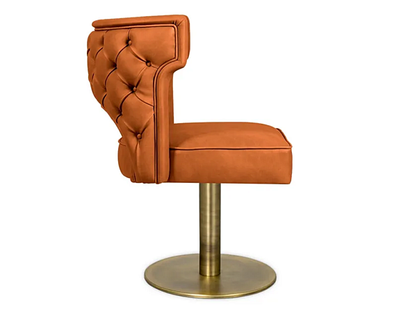 Fauteuil pivotant en cuir Kansas II BRABBU usine BRABBU de l'Italie. Foto №4
