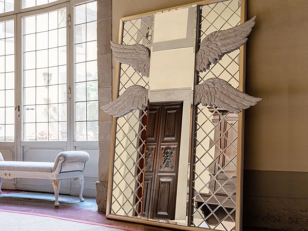 Miroir en bois rectangulaire sur pied Savio Firmino 4668 usine SAVIO FIRMINO de l'Italie. Foto №3