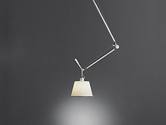 Lampe suspendue pivotante dimmable en aluminium Artemide Tolomeo Decentrata 0629000A