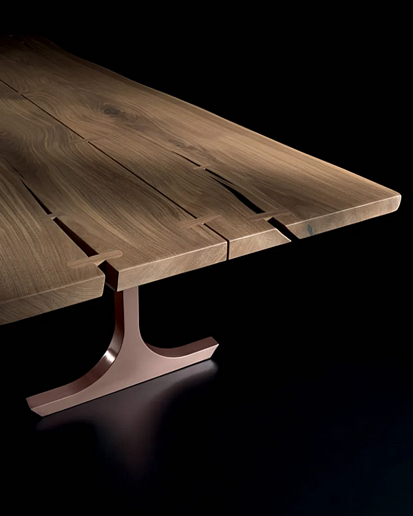 Table rectangulaire en bois massif Vero Slim ARTE BROTTO L620, SLIM usine Arte Brotto de l'Italie. Foto №2