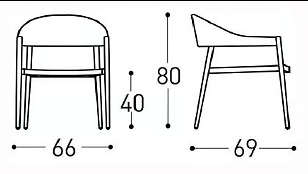 Chaise empilable en aluminium revêtue de poudre avec accoudoirs VARASCHIN Clever Lounge 229L5, 229L3 usine VARASCHIN de l'Italie. Foto №25