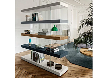 Bibliothèque sectionnelle en bois LAGO AIR 0559