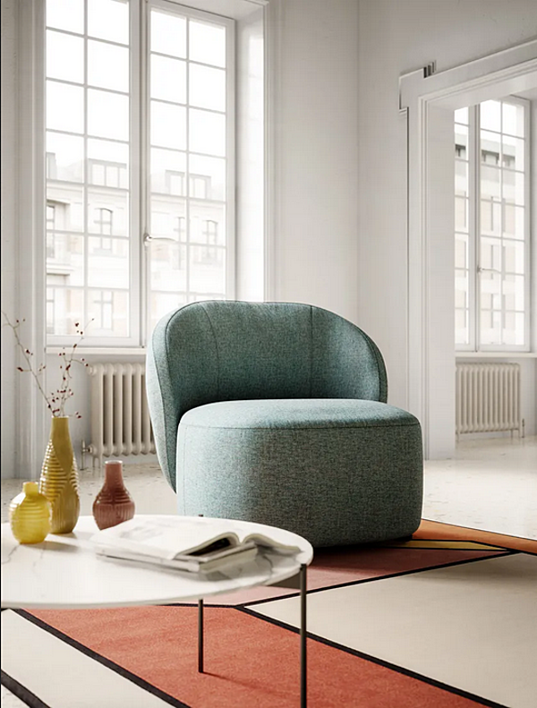 Fauteuil rembourré en tissu invité Liu Jo Living Collection GUE PNO usine Liu Jo Living Collection de l'Italie. Foto №7