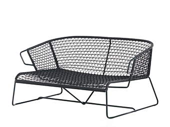 Sofa de jardin 2 places en corde nautique Potocco Vela 698 D 698/D