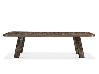 Table rectangulaire en marbre noir Emperador collection Native GHIDINI1961