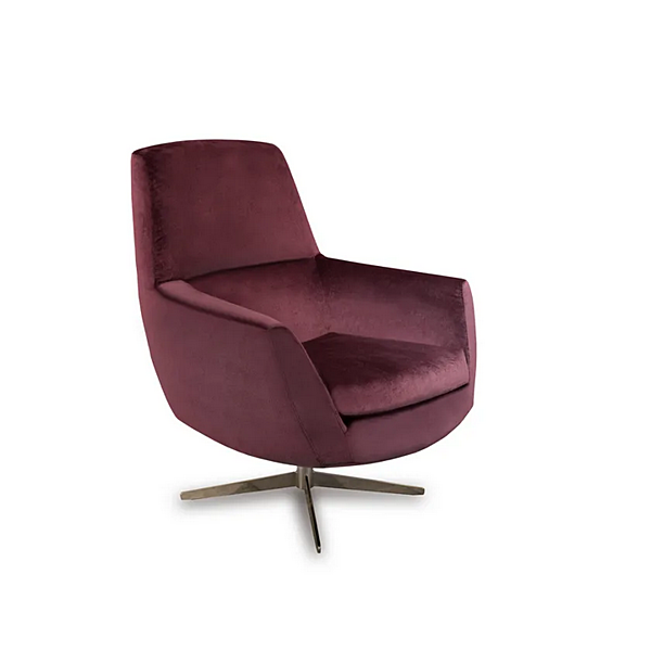 Fauteuil pivotant en tissu avec accoudoirs Betty GYFORM usine Gyform de l'Italie. Foto №4