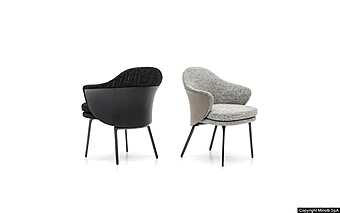 Chaise Minotti Angie "Dining" Chaise Minotti Angie "Dining" usine Minotti de l'Italie