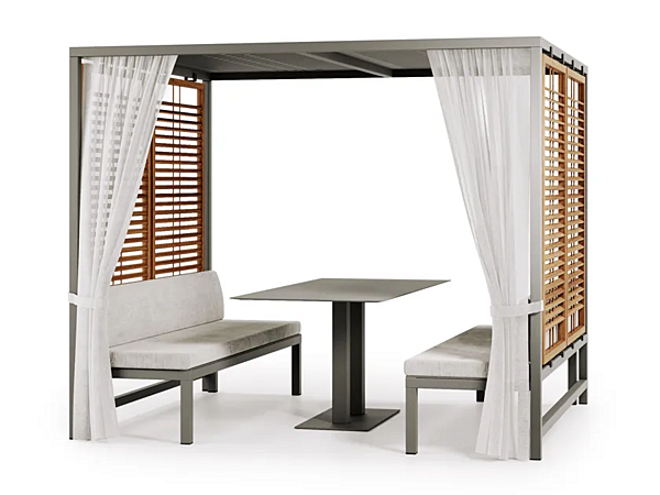 Gazebo en aluminium avec table Alcova Atmosphera usine ATMOSPHERA de l'Italie. Foto №1