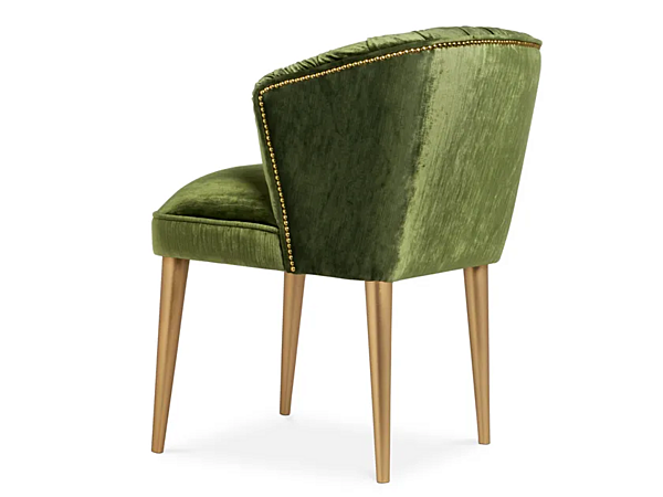 Fauteuil en velours rembourré avec accoudoirs BRABBU Nuka usine BRABBU de l'Italie. Foto №5