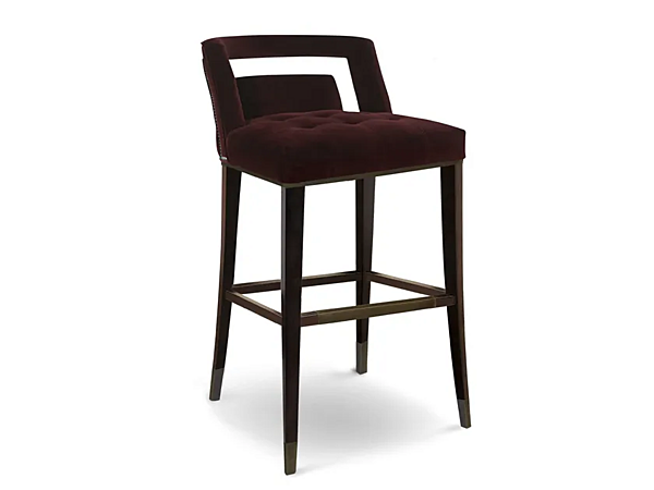 Tabouret en velours avec dossier Naj BRABBU usine BRABBU de l'Italie. Foto №2