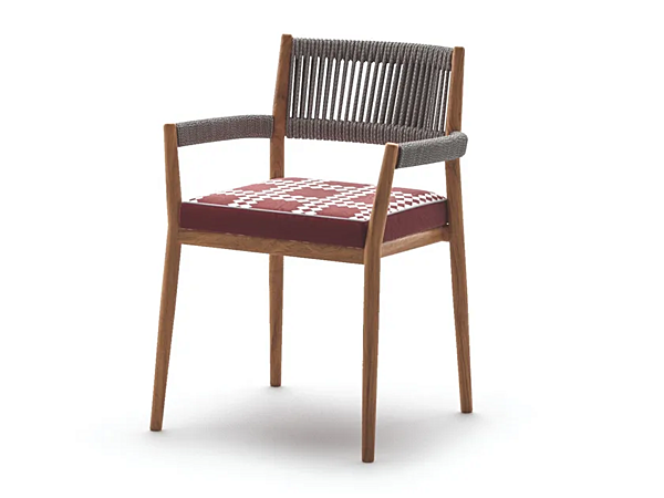 Chaise de jardin en teck avec accoudoirs CASSINA Dine Out usine CASSINA de l'Italie. Foto №3