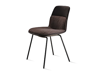 Chaise rembourrée en tissu Barbican Molteni & C usine Molteni & C.(+VITRA) de l'Italie