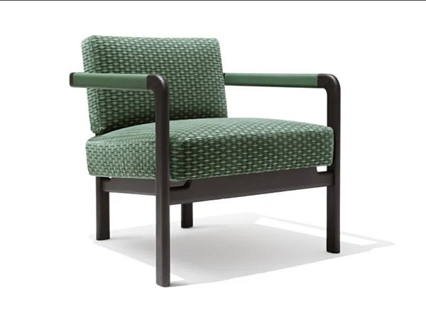 Fauteuil en tissu avec accoudoirs Montgomery GIORGETTI 71010 usine GIORGETTI de l'Italie. Foto №4
