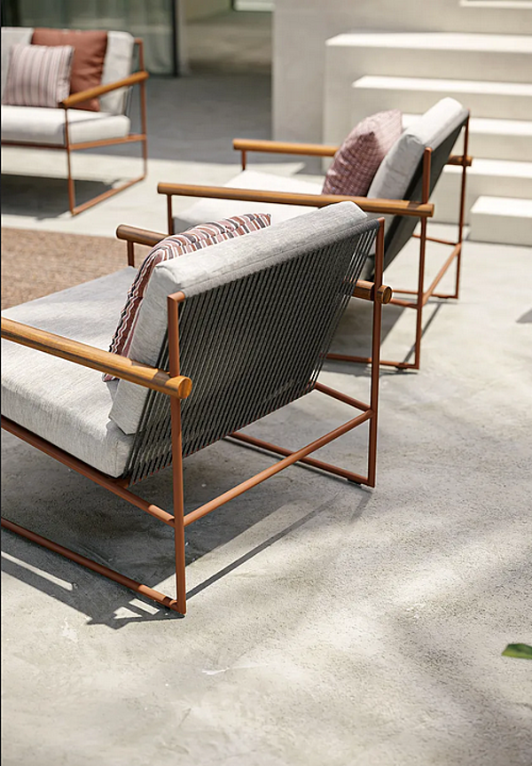 Fauteuil de jardin en tissu avec accoudoirs Atmosphera collection Pipe usine ATMOSPHERA de l'Italie. Foto №6