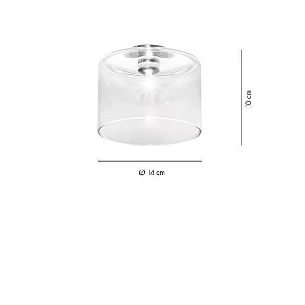 Plafonnier en cristal halogène AXOLIGHT Spillray PL SPIL P I, PL SPIL M I, PL SPIL G I usine Axolight de l'Italie. Foto №6