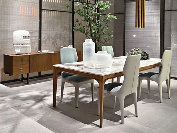 Chaise avec housse amovible en tissu GIORGETTI Tiche 70300, 70301 usine GIORGETTI de l'Italie. Foto №6