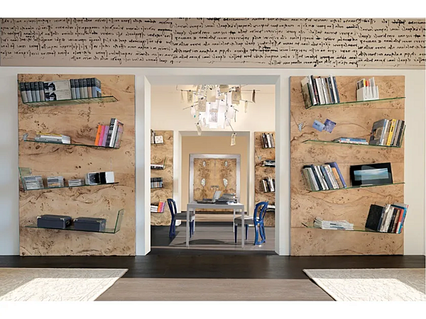 Bibliothèque murale en bois Sidney Bizzotto Italia usine Bizzotto Italia de l'Italie. Foto №1