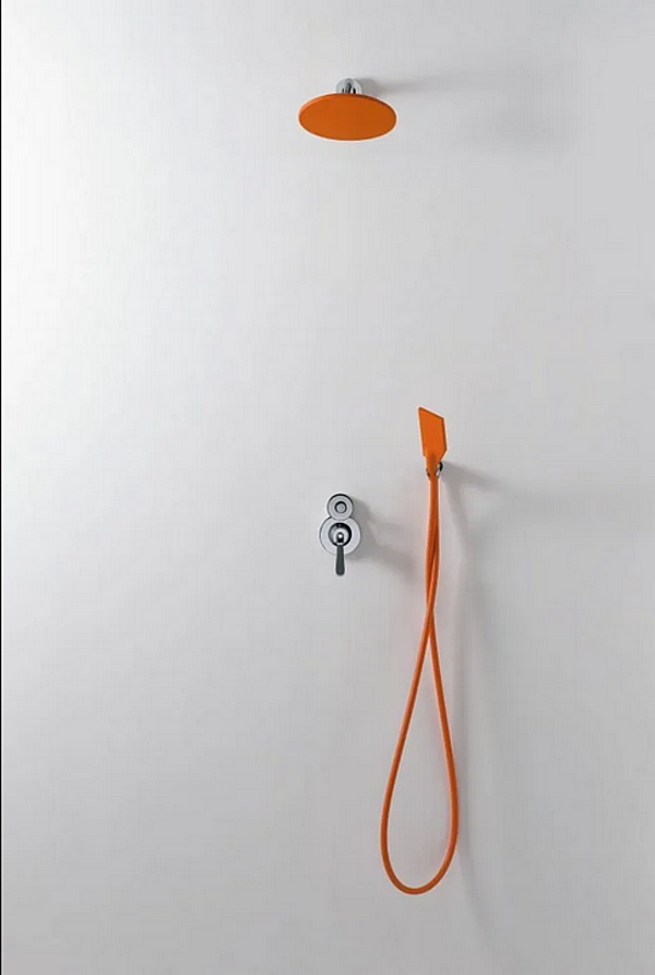 Douche à effet pluie ronde murale en caoutchouc AGAPE KAA usine Agape de l'Italie. Foto №6