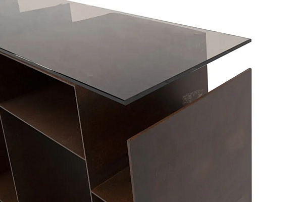 Table console rectangulaire en chêne Kyan BRABBU usine BRABBU de l'Italie. Foto №4