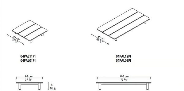 Table d'appoint de jardin en aluminium Palco Kristalia usine Kristalia de l'Italie. Foto №6