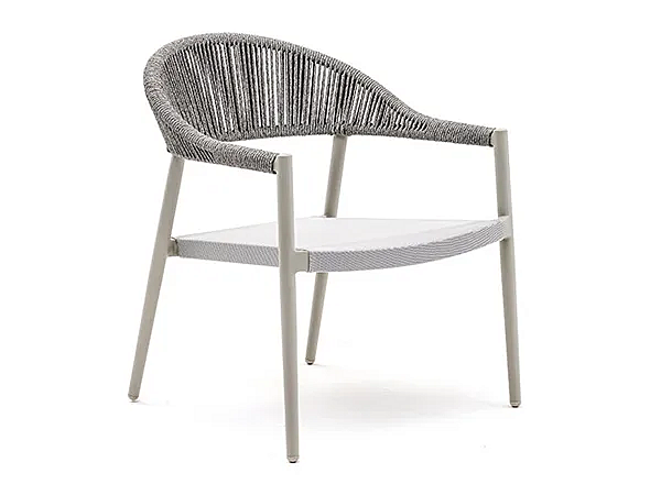 Chaise empilable en aluminium revêtue de poudre avec accoudoirs VARASCHIN Clever Lounge 229L5, 229L3 usine VARASCHIN de l'Italie. Foto №1