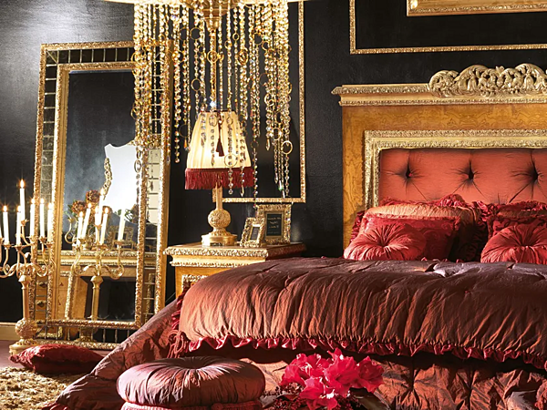 Lampe de chevet en tissu Royal A.R. Arredamenti L.72 + P.21 usine A.R.ARREDAMENTI SRL de l'Italie. Foto №2