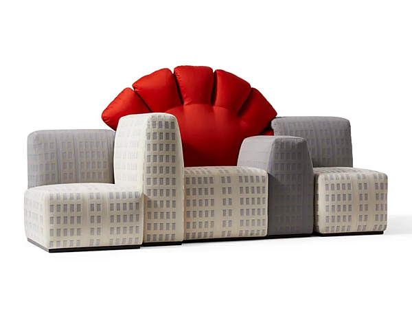 Canapé d'angle en tissu Tramonto à New York CASSINA 356 usine CASSINA de l'Italie. Foto №2