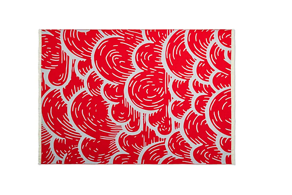 Couverture en laine et coton avec motif graphique CASSINA Toncloud usine CASSINA de l'Italie. Foto №2