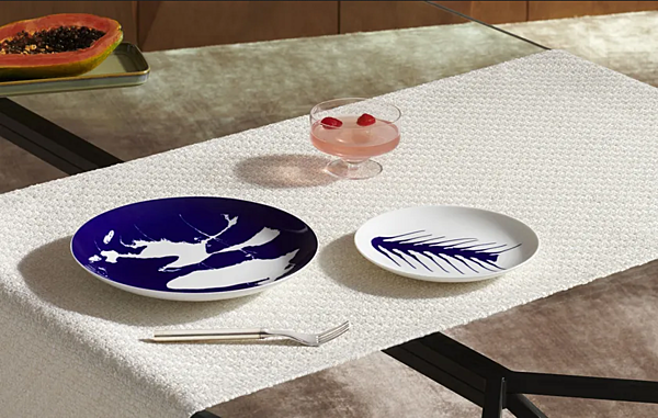 Assiette en porcelaine de remplacement set de 2 Neige CASSINA GNR CP 03 usine CASSINA de l'Italie. Foto №3