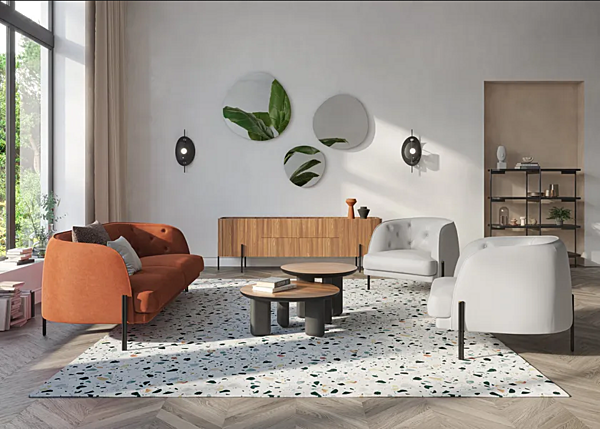 Miroir mural rond Caillou Liu Jo Living Collection CMB SP1/SP2/SP3 usine Liu Jo Living Collection de l'Italie. Foto №11