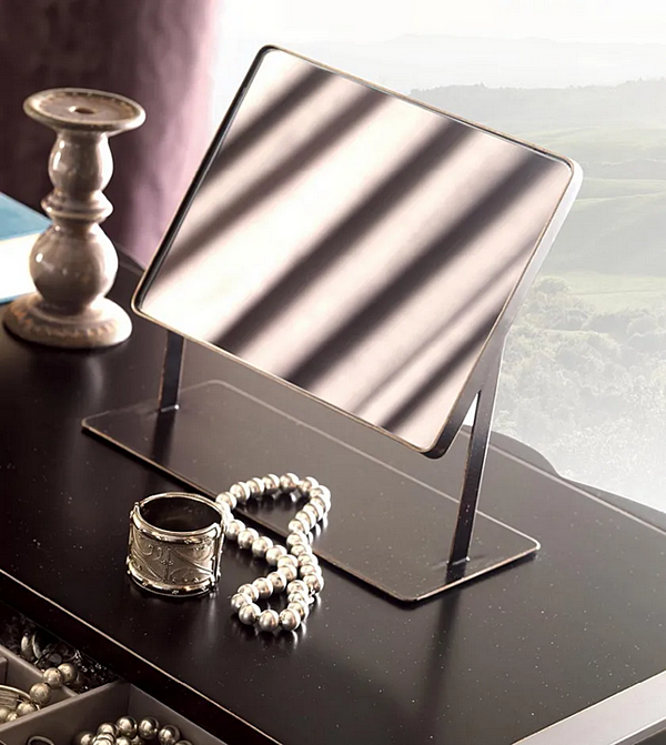 Miroir rectangulaire de table Quadra en verre CORTEZARI 371 usine CORTE ZARI de l'Italie. Foto №1