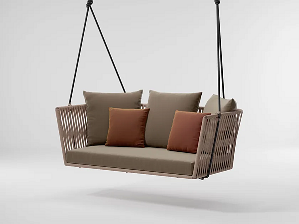Fauteuil suspendu de jardin 2 places en tissu KETTAL Bitta usine KETTAL de l'Italie. Foto №2