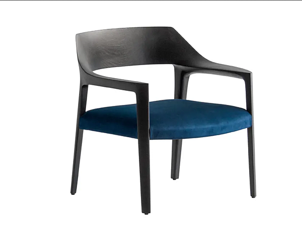 Fauteuil en bois d'orme avec accoudoirs Scheggia 906 Pli Potocco 906/PLI usine POTOCCO de l'Italie. Foto №1