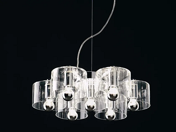 Suspension en verre soufflé Fiore 423 Oluce usine Oluce de l'Italie. Foto №1
