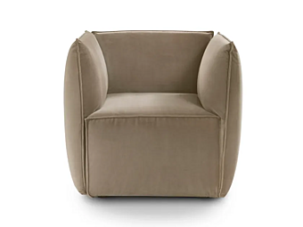 Fauteuil en tissu avec housse amovible et accoudoirs GYFORM Yole