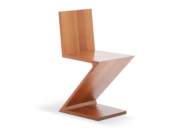 Chaise en bois Zig Zag CASSINA usine CASSINA de l'Italie. Foto №1