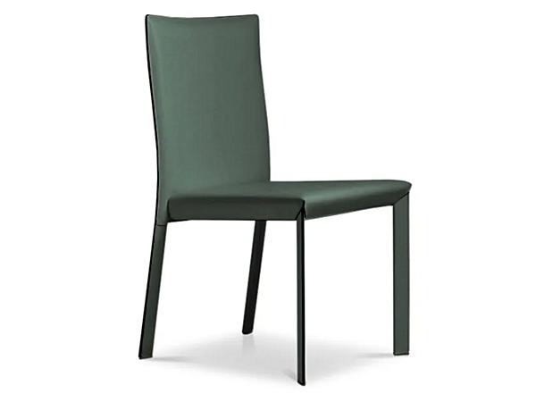 Chaise en cuir tanné Marlene I 4 Mariani usine i 4 Mariani de l'Italie. Foto №1