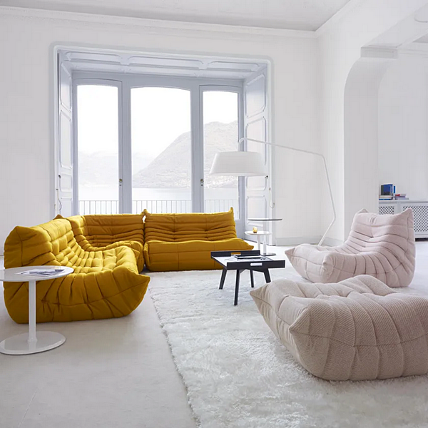 Pouf en tissu avec housse amovible LIGNE ROSET Togo 15420059 usine LIGNE ROSET de l'Italie. Foto №4