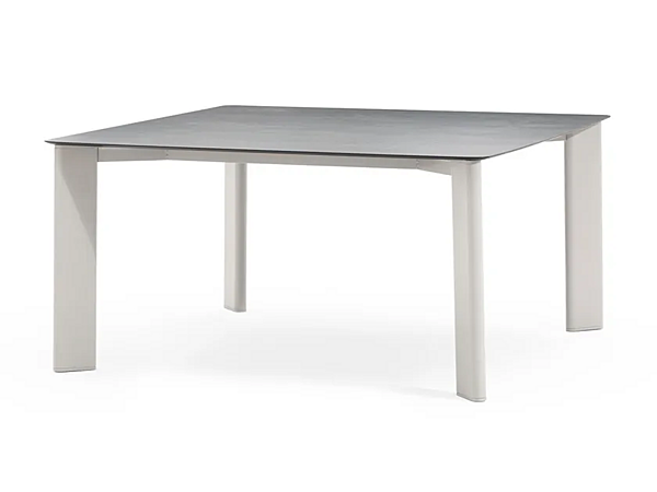 Table de jardin carrée en aluminium avec plateau HPL VARASCHIN Plinto 24680, 24682 usine VARASCHIN de l'Italie. Foto №1