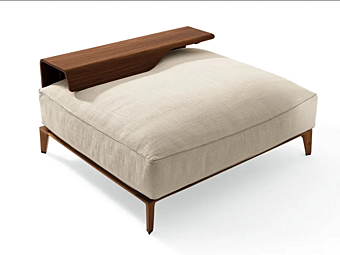 Pouf carré en tissu Aton GIORGETTI