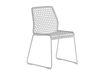 Chaise de jardin empilable en corde nautique Potocco collection Vela 698 698