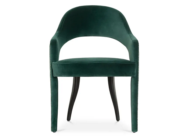 Fauteuil en velours rembourré avec accoudoirs BRABBU Tellus usine BRABBU de l'Italie. Foto №5